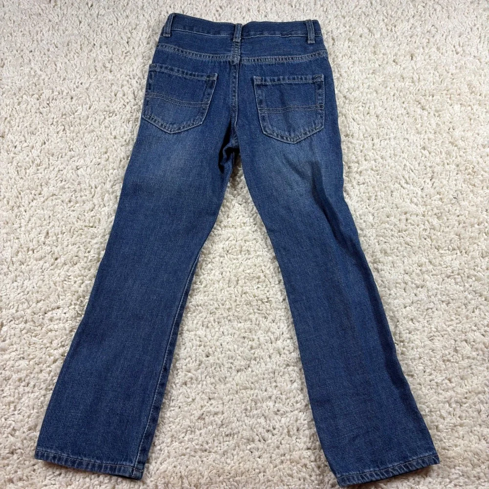 The Childrens Place Kids Bootcut Jeans Size 7 Slim Fit Dark‎ Wash Denim
